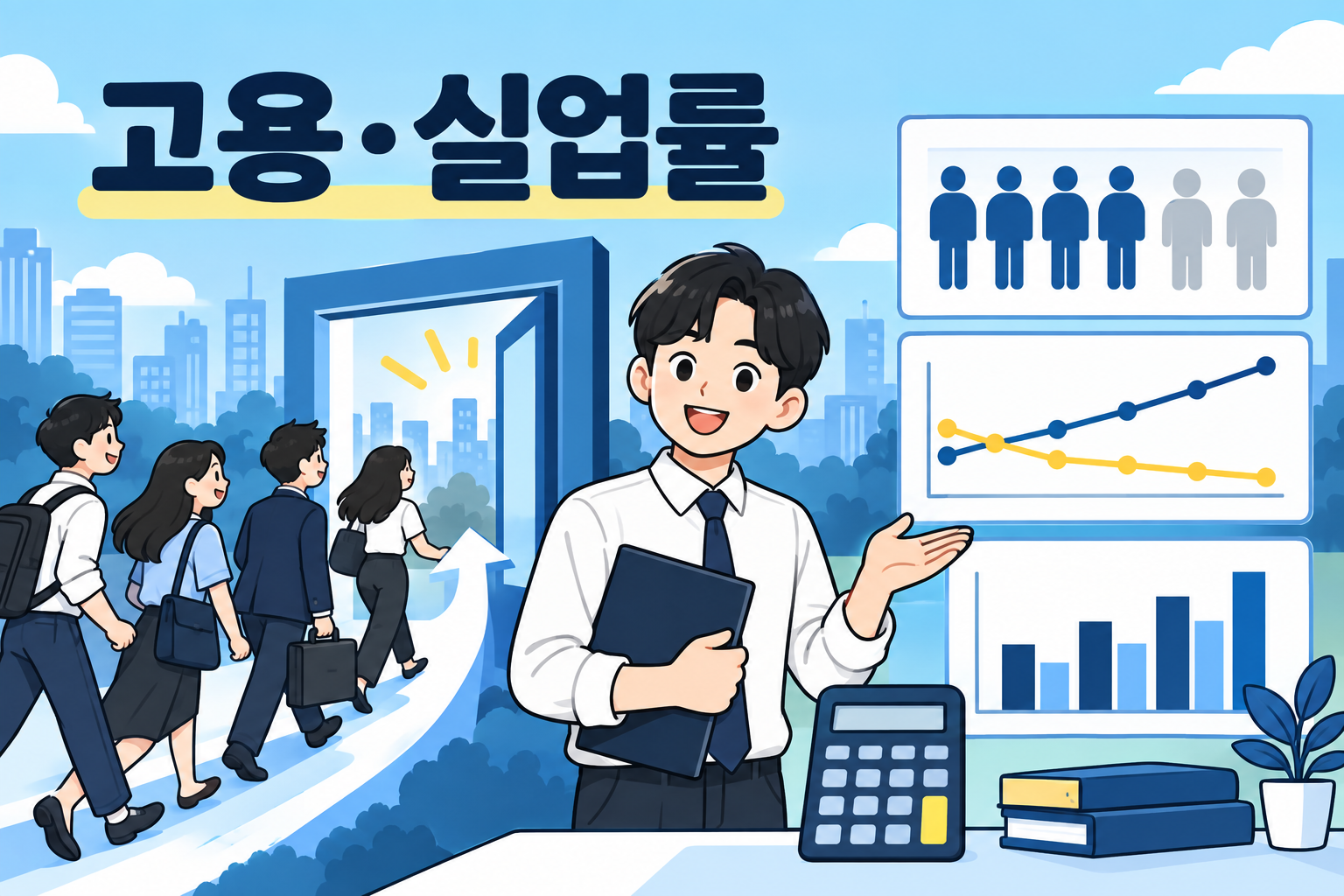 고용이 늘었는데 실업률도 오른다? 경제활동인구와 분모의 변화 읽기
